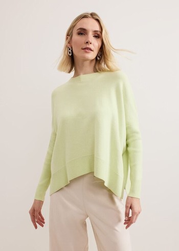 Phase Eight Kara Square Boxy Knitwear Light Green Australia | EB0465931